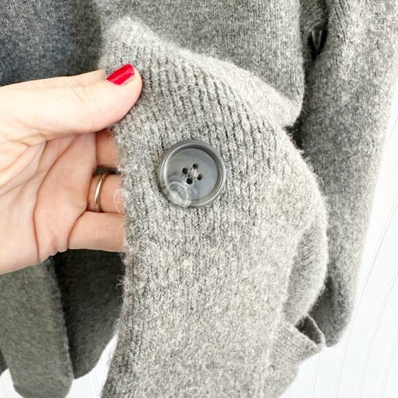 J. Crew Cocoon Sweater Blazer Jacket Grey Cardigan Cozy - Picture 7 of 16